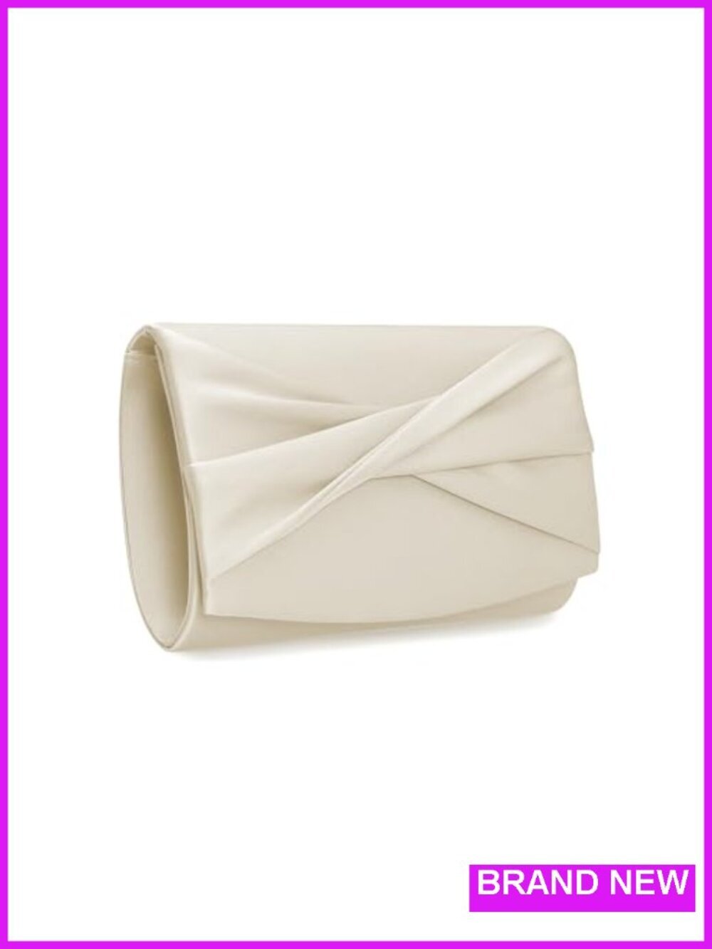 Satin Clutch Purse Evening Bag Formal Bridal Prom Crossbody Convertible